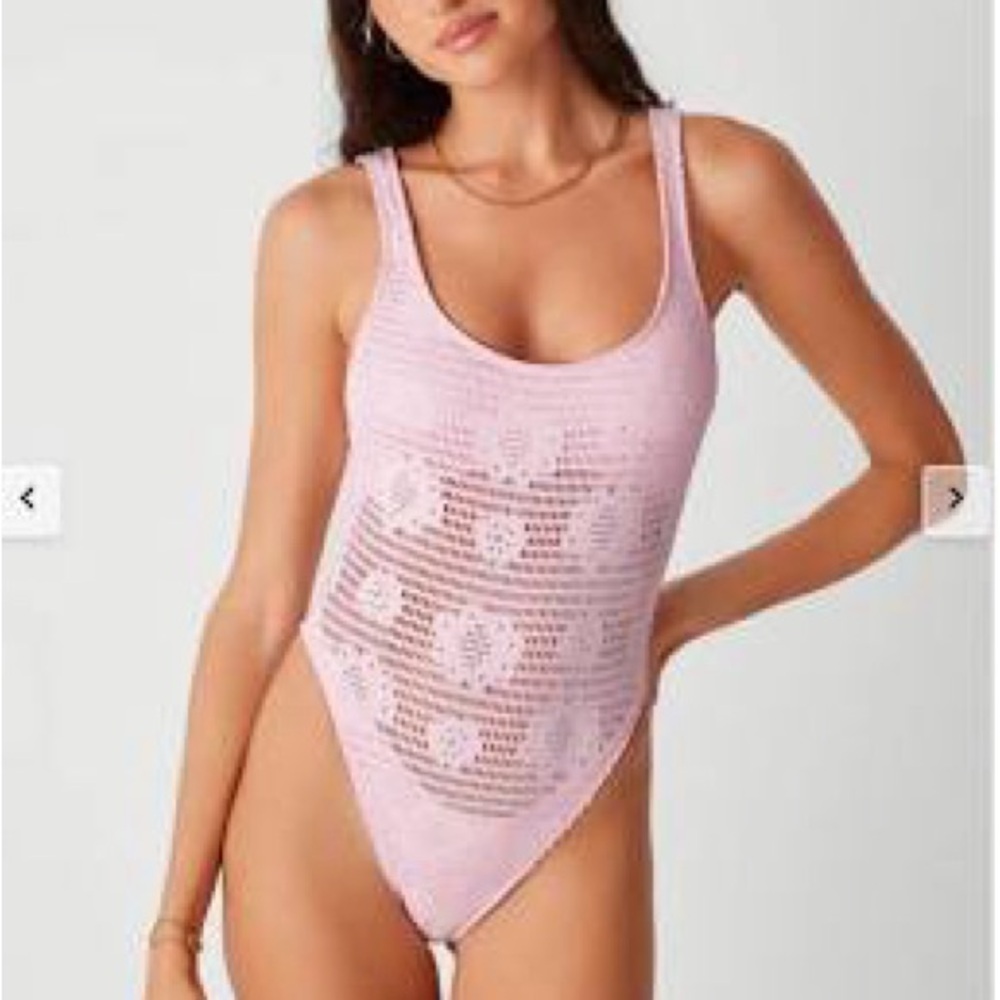 x PAMELA ANDERSON Pamela Cheeky One Piece Swimsuit - Pink Dream (NEW WITH TAGS)